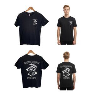 Baker Street Snow T-Shirt Men Small Black Grim Reaper For Life Skate Shop Short